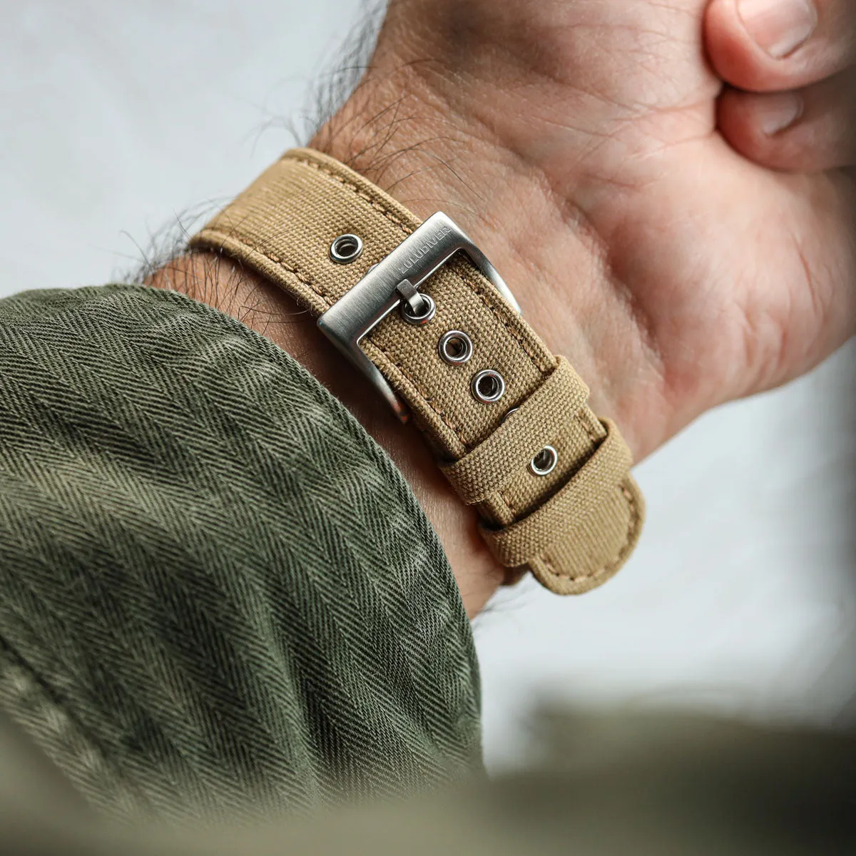 Croyde Canvas Watch Strap - Desert Sand