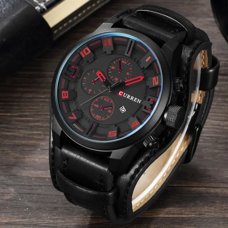 CURREN Luxury Top Brand Men's Sports Watches Fashion Casual Quartz-Watch Steampunk Men Military Wrist Watch Male Relogio Clock