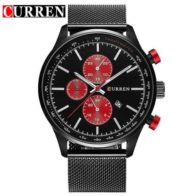 CURREN Men's Watches Fashion&Casual Full  Sports Watches Relogio Masculino Men's Business relojes Quartz watch 8227