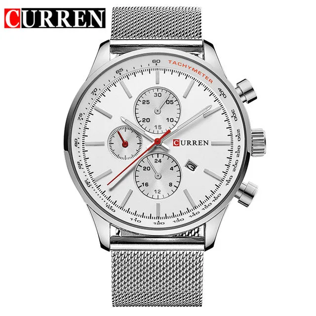 CURREN Men's Watches Fashion&Casual Full  Sports Watches Relogio Masculino Men's Business relojes Quartz watch 8227