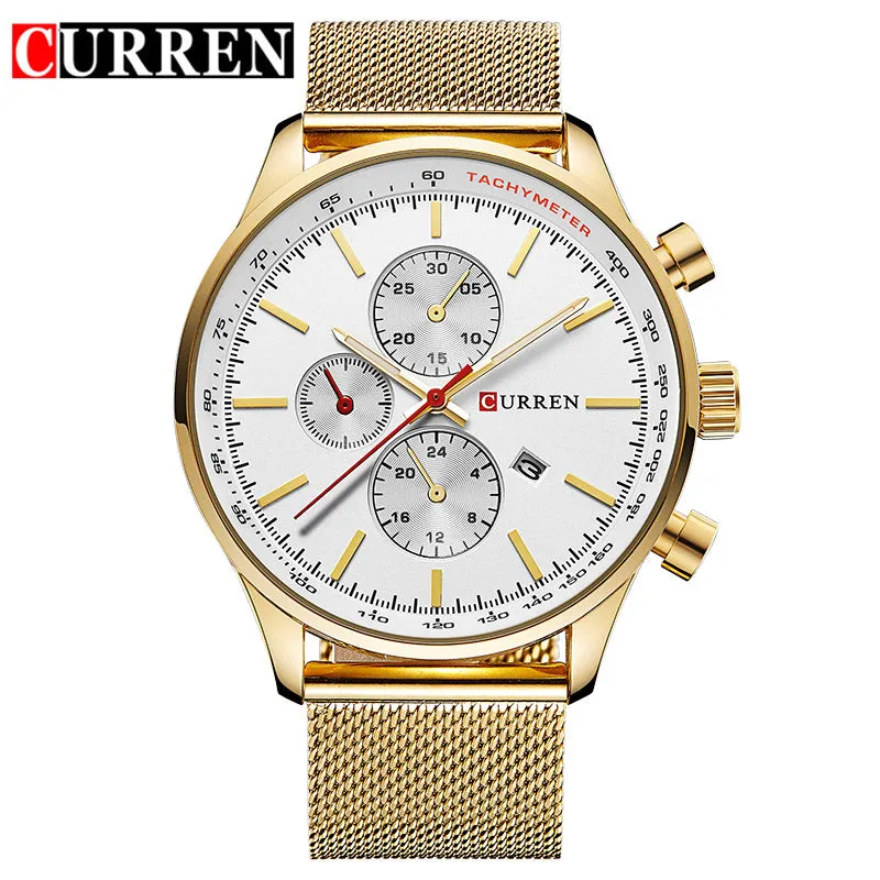 CURREN Men's Watches Fashion&Casual Full  Sports Watches Relogio Masculino Men's Business relojes Quartz watch 8227