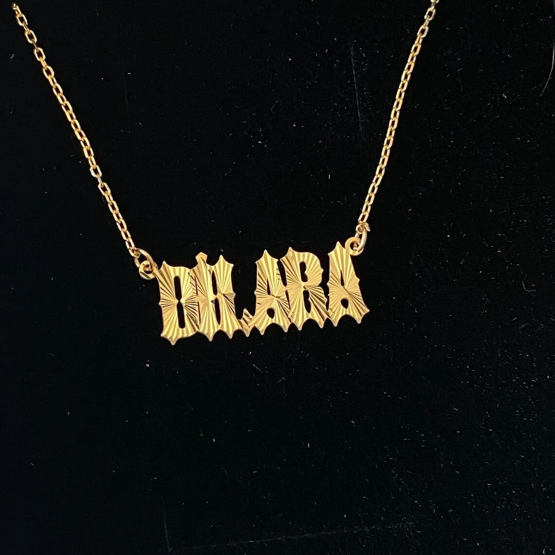 Custom Solar Beam Name Necklaces For Women Men Kid Gifts Unique Jewelry Stainless Steel Engraved Gold Color Sunlight Necklac