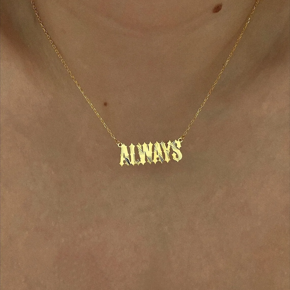 Custom Solar Beam Name Necklaces For Women Men Kid Gifts Unique Jewelry Stainless Steel Engraved Gold Color Sunlight Necklac