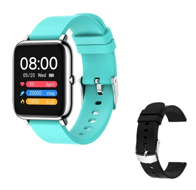 Cute P22 Smart Watch Waterproof Sports Watch Heart Rate Tracker, Call / Message Reminder Bluetooth Smartwatch for Android and iOS