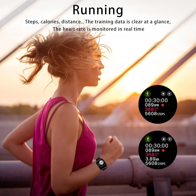 Cute P22 Smart Watch Waterproof Sports Watch Heart Rate Tracker, Call / Message Reminder Bluetooth Smartwatch for Android and iOS