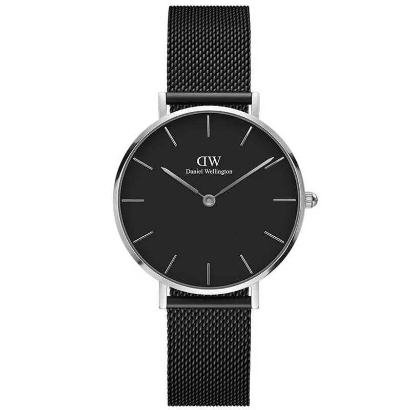 Daniel Wellington Petite Ashfield Silver Black Watch 32mm