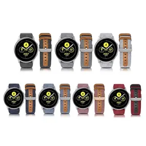 Denim & Leather Watch Straps Compatible with the Fossil Women's Gen 4 Q Venture HR