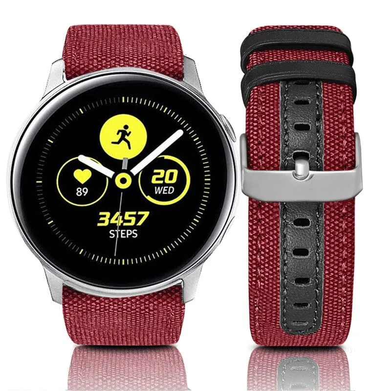 Denim & Leather Watch Straps Compatible with the Fossil Women's Gen 4 Q Venture HR