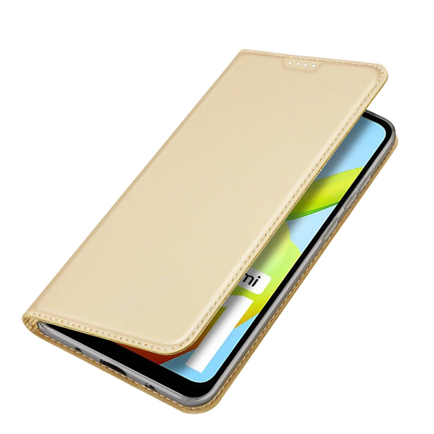 DUX DUCIS Skin Pro Faux Leather Wallet Flip Case for Xiaomi Redmi A1 - Gold