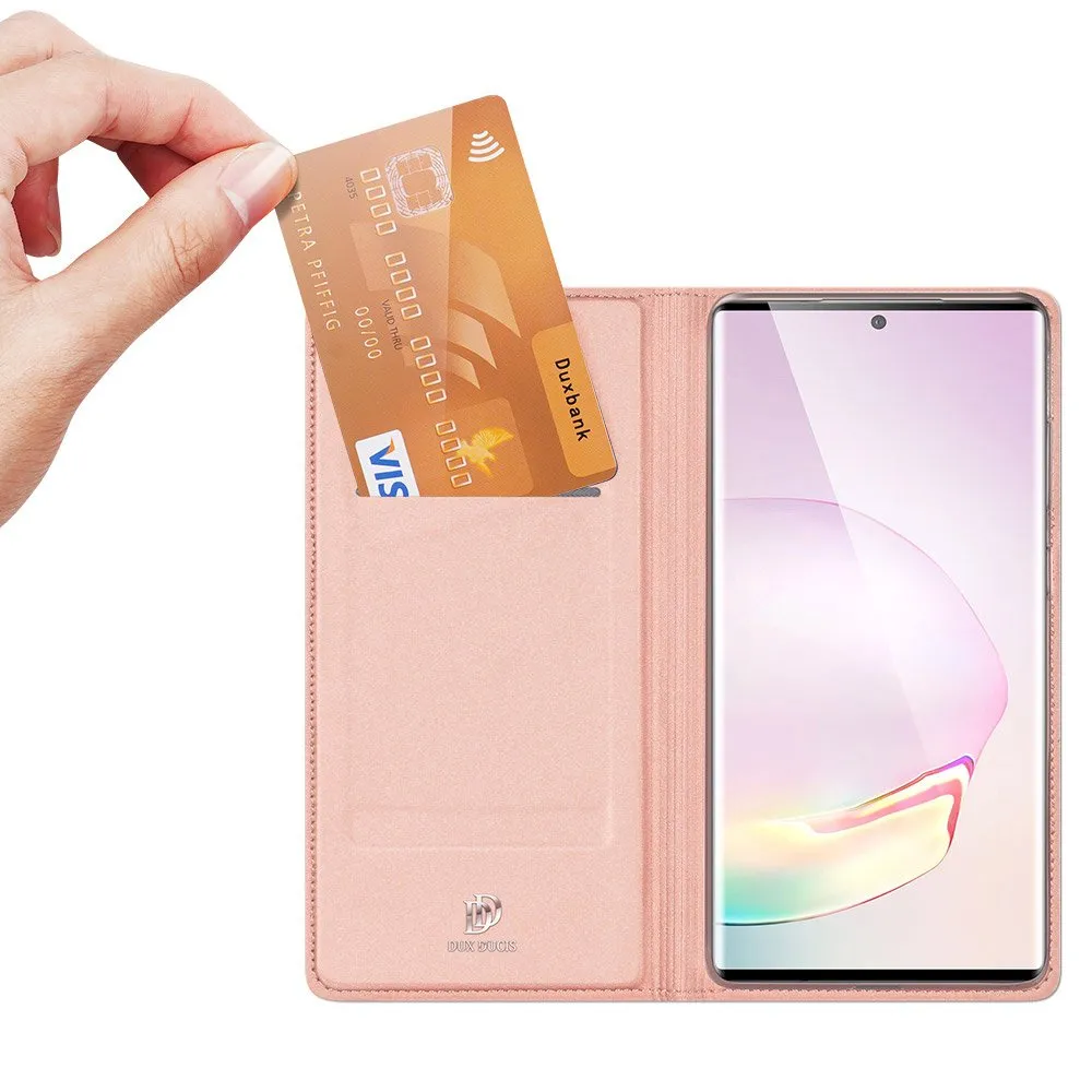 DUX DUCIS Skin Pro Wallet Flip Case for Samsung Galaxy Note 20 & 5G - Rose Gold