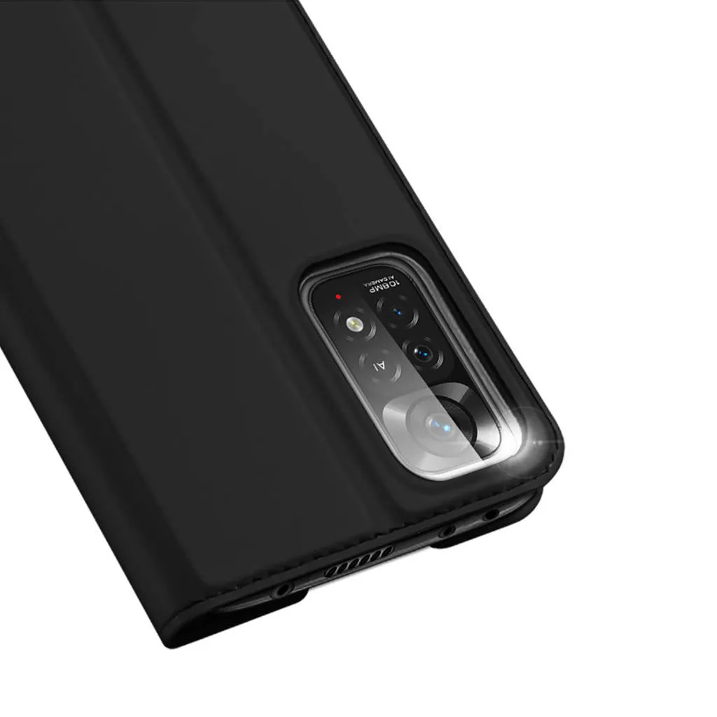 DUX DUCIS Skin Pro Wallet Flip Case for Xiaomi Redmi Note 11 Pro 5G / 4G - Black