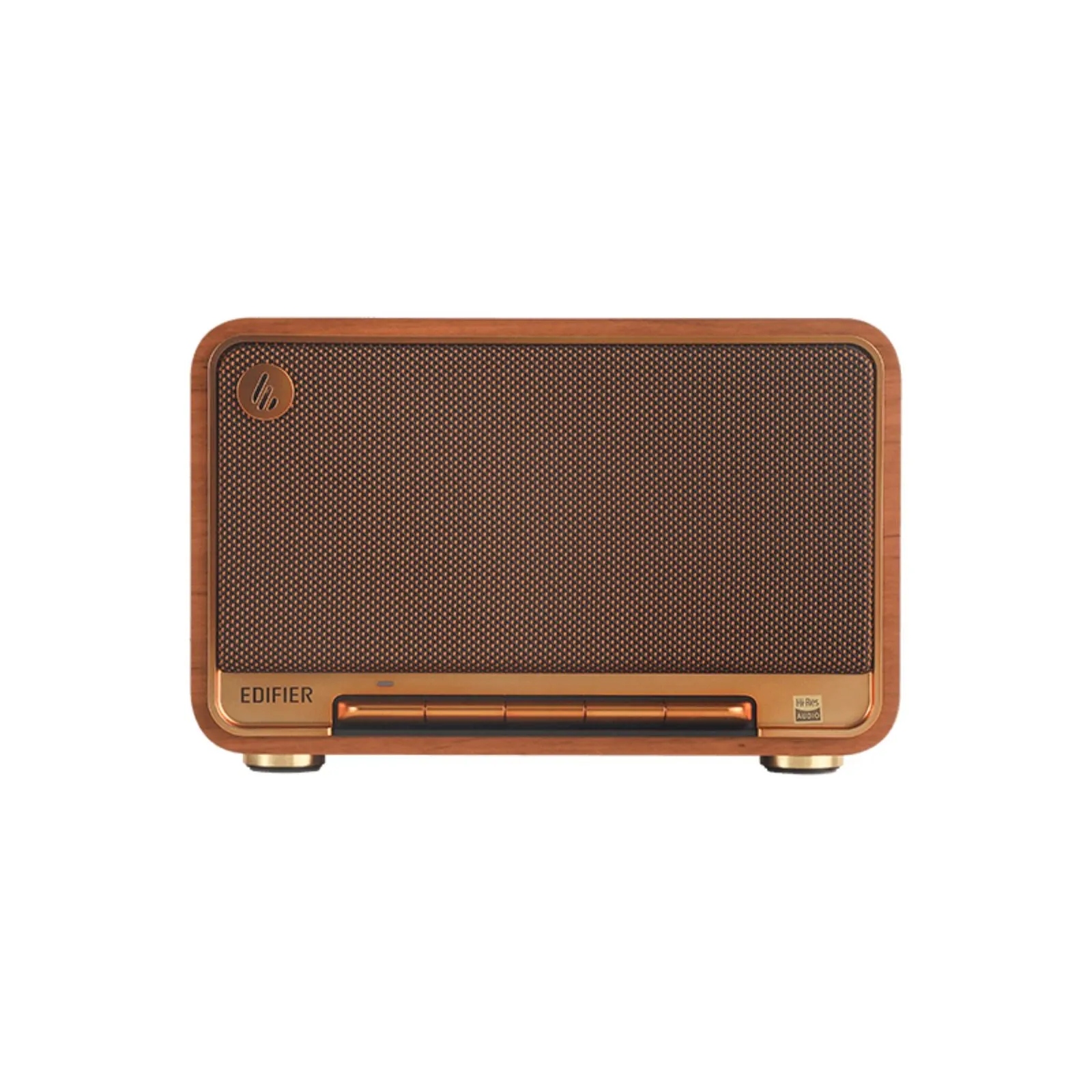 Edifier Tabletop Portable Wireless Bluetooth Speaker Wi-Fi AirPlay2 (Brown)