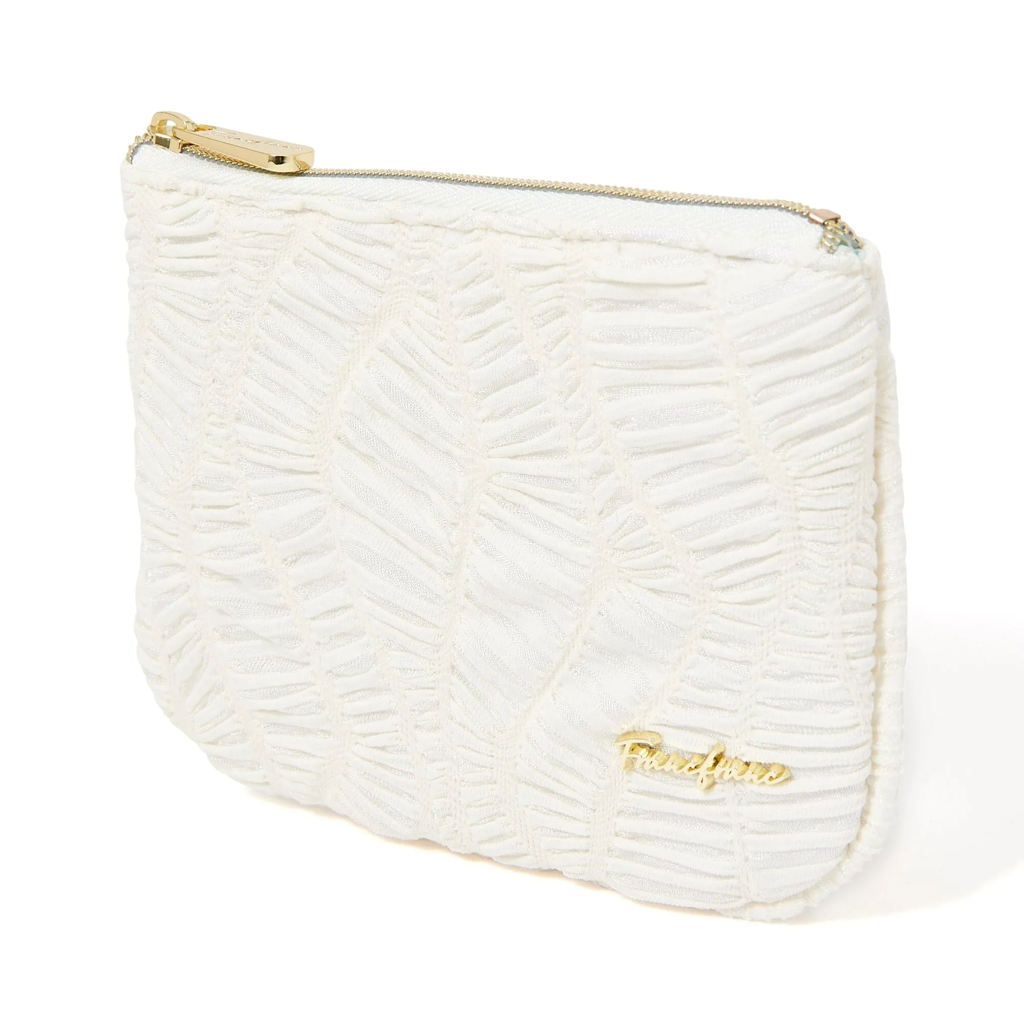 Emboss Tissue Pouch   Ivory