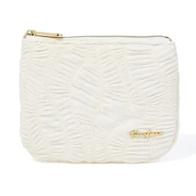 Emboss Tissue Pouch   Ivory