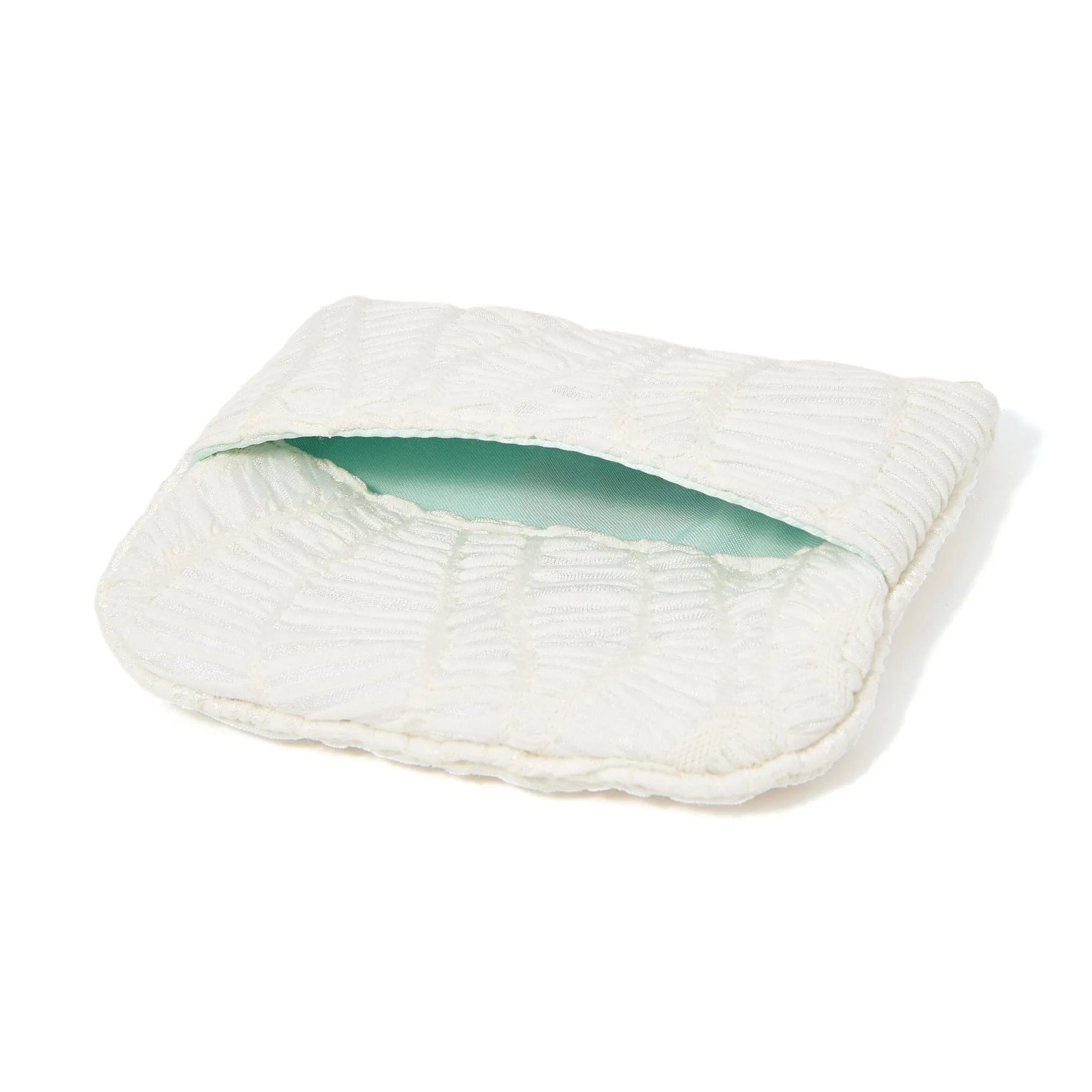 Emboss Tissue Pouch   Ivory