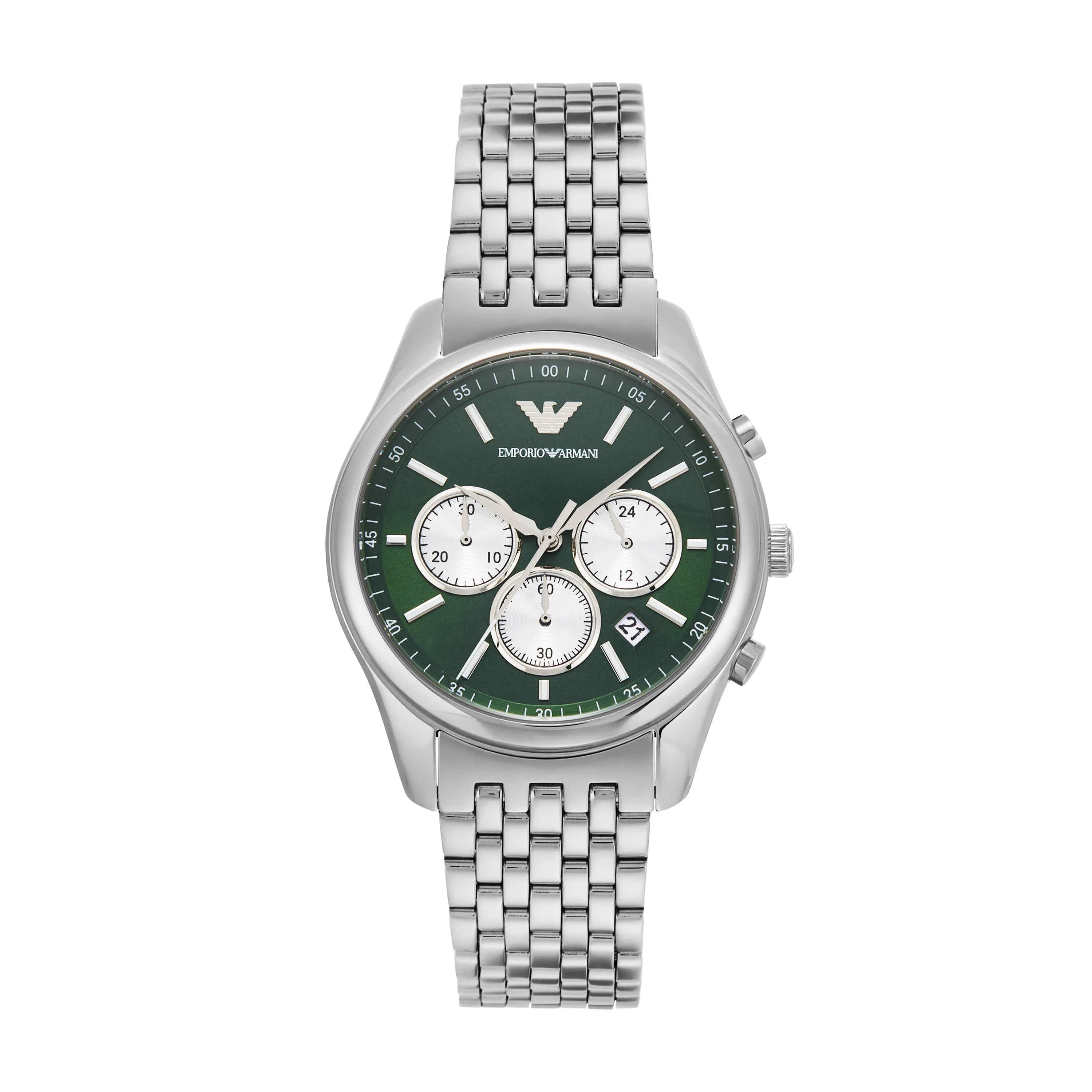 Emporio Armani Silver Tone Chronograph Watch AR11581