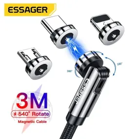 Essager Magnetic Charging Cable: Fast Charge Solution with 540° Rotation