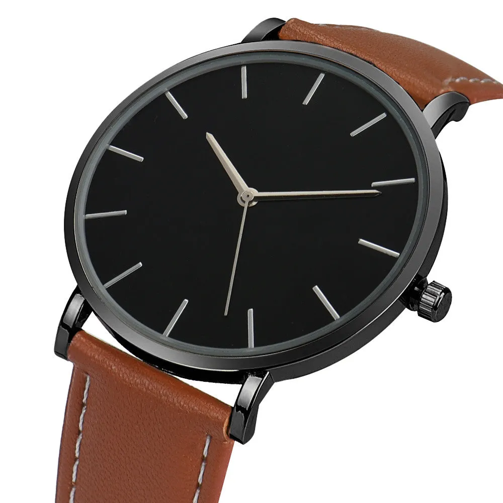 Famous Brand Leather Band Wrist Watches