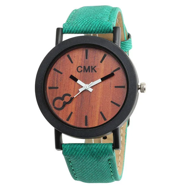 Fashion Luxury Imitation Wood Grain Watch Men Women Simple Casual Leather Clocks Mens Watches Couple Sports Quartz Wristwatch