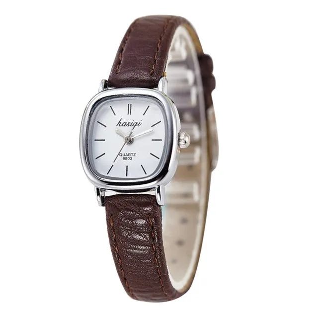 Fashion Luxury Ladies Square Watch Women Watches Casual Leather Strap Thin Watch relogio feminino reloj mujer fino