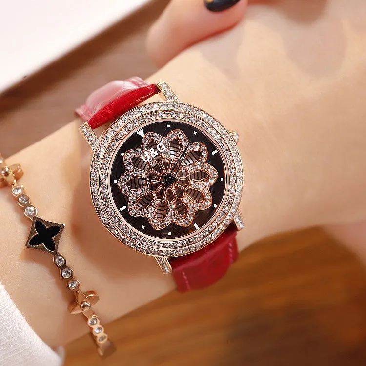 Fashion Snowflake Pattern Women's Watch