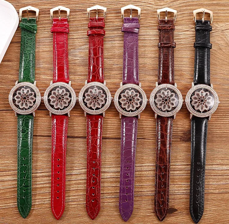 Fashion Snowflake Pattern Women's Watch