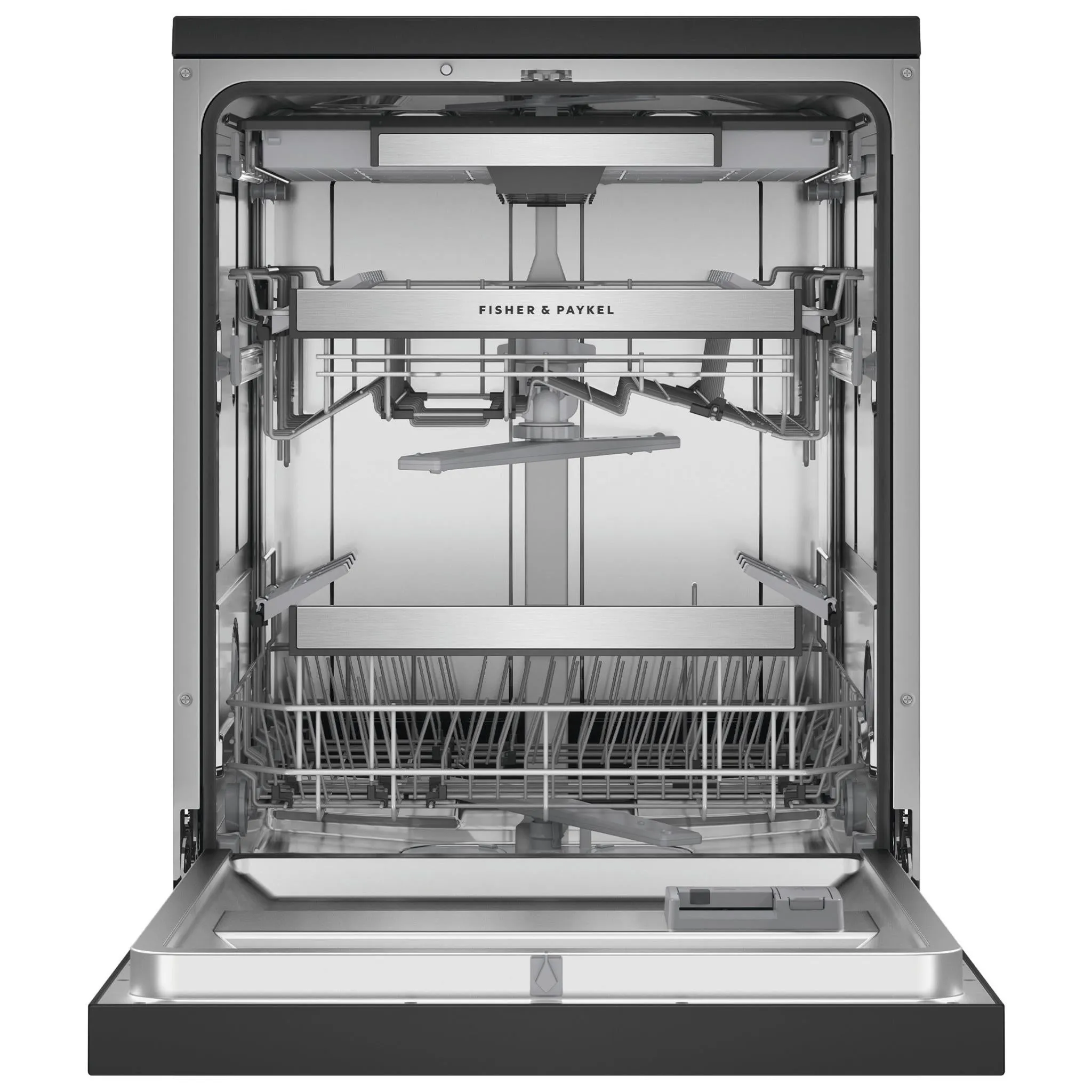 Fisher & Paykel DW60FC4B2 15-Place Setting Freestanding Dishwasher (Black Stainless Steel)