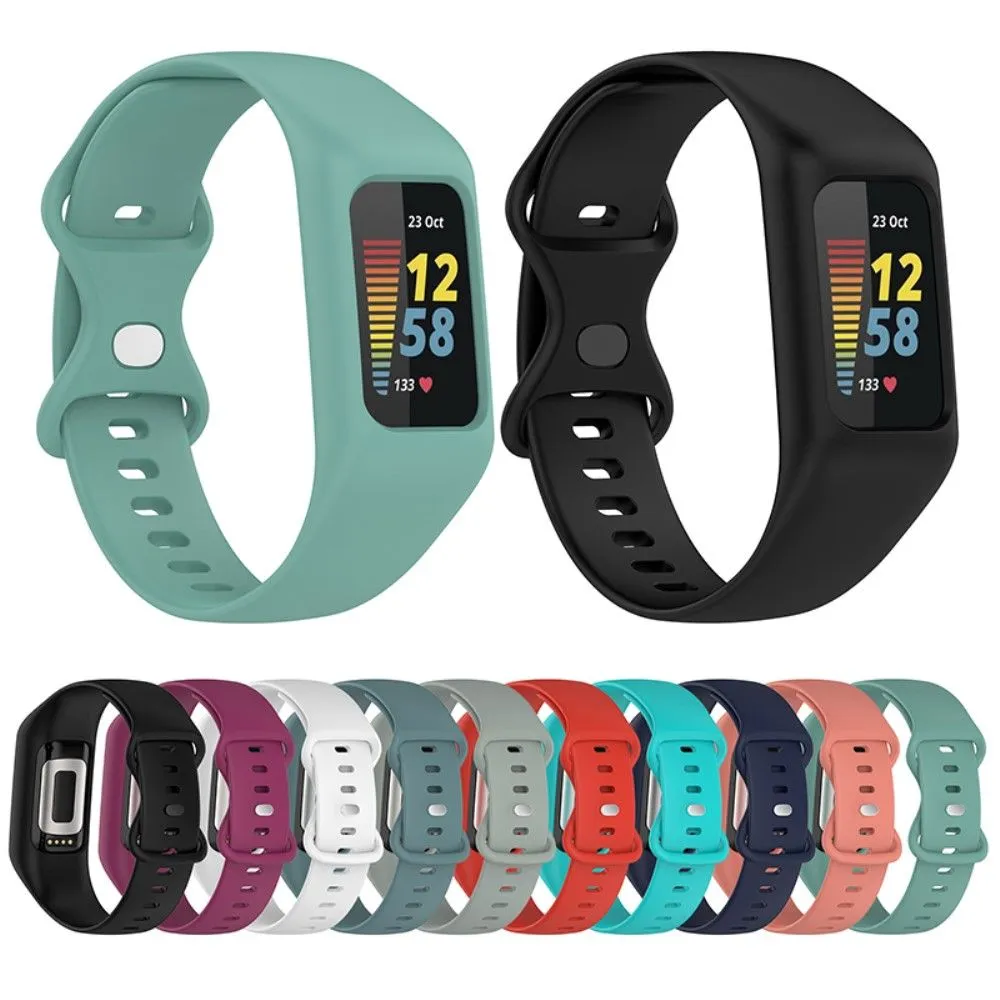 Fitbit Charge 3 simple silicone watch strap - Cyan