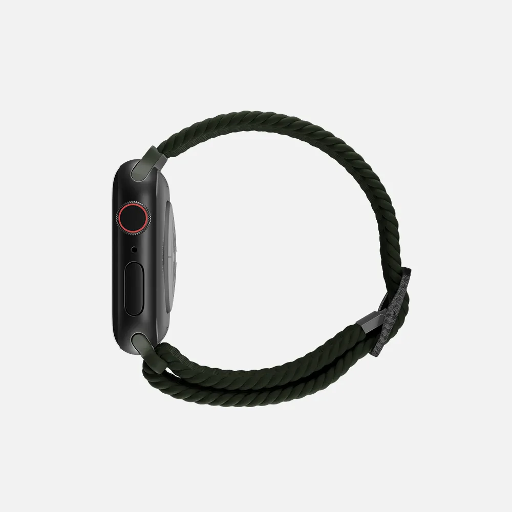 Flexible Braided Solo Loop - For Apple Watch - Olive Green