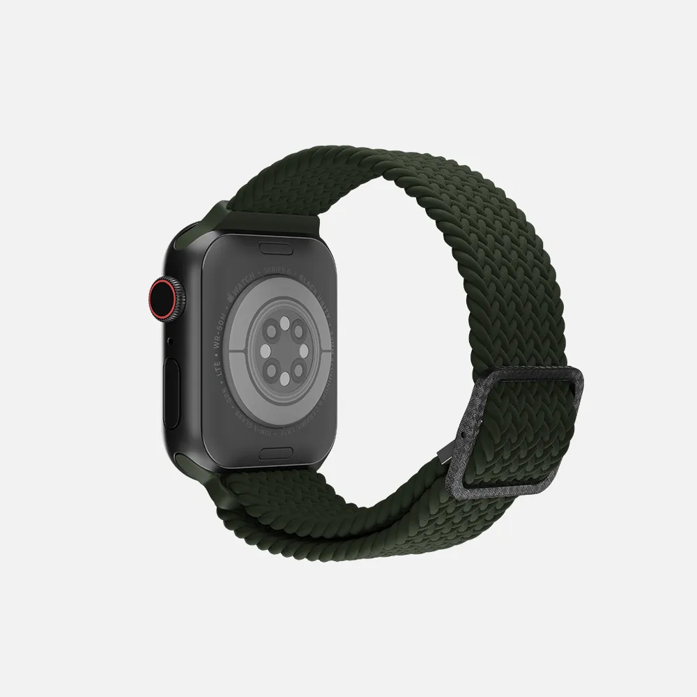 Flexible Braided Solo Loop - For Apple Watch - Olive Green