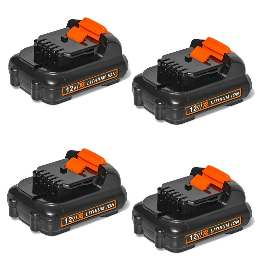 For Dewalt 12V Battery Replacement | DCB120 DCB123 DCB127 6.0Ah Li-ion Battery 4 pack