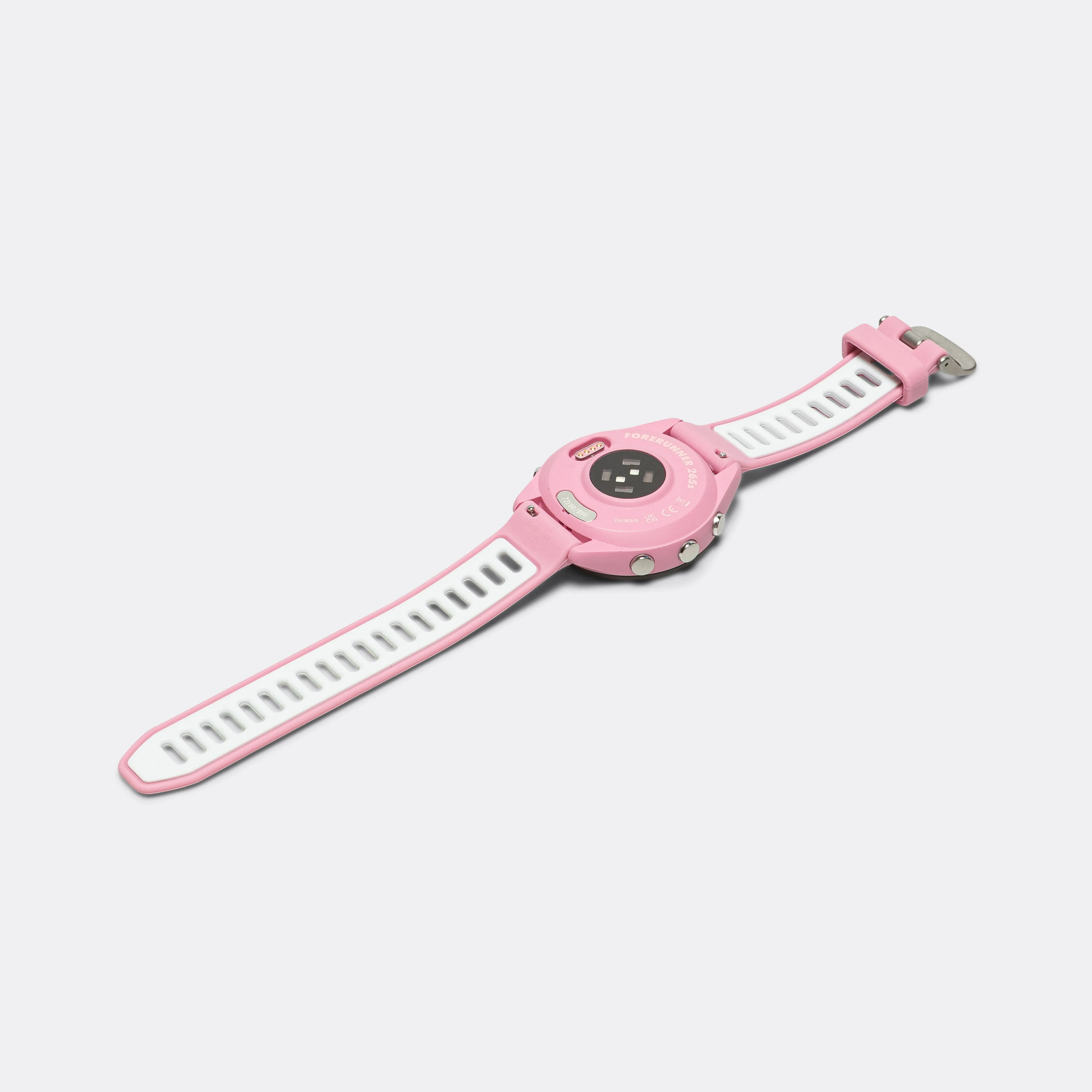 Forerunner® 265S - Black Bezel w/Light Pink Case & Light Pink/Powder Grey Silicone Band