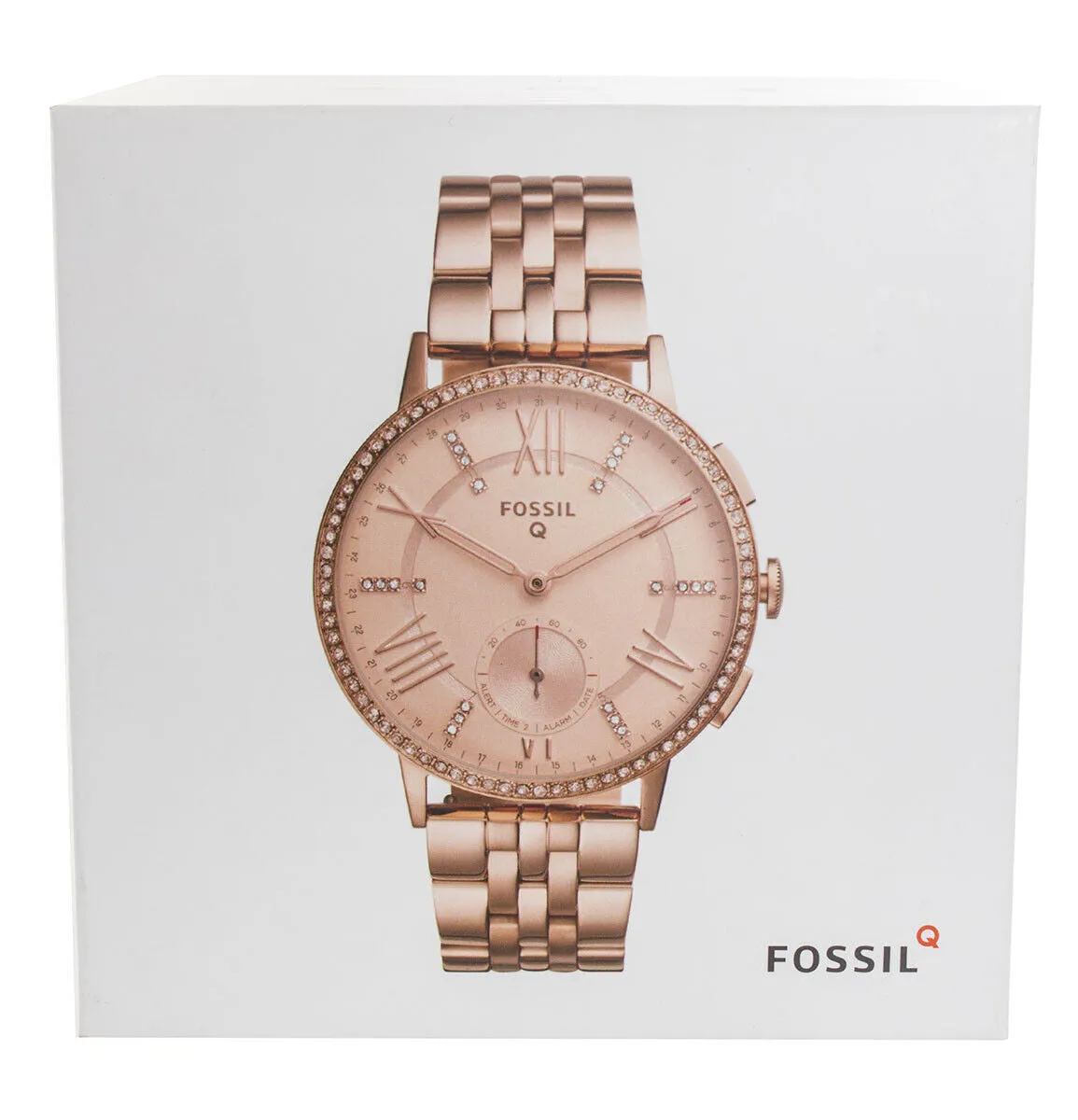 Fossil Q Hybrid Virginia Rose Gold-Tone Stainless Steel Smartwatch FTW1106