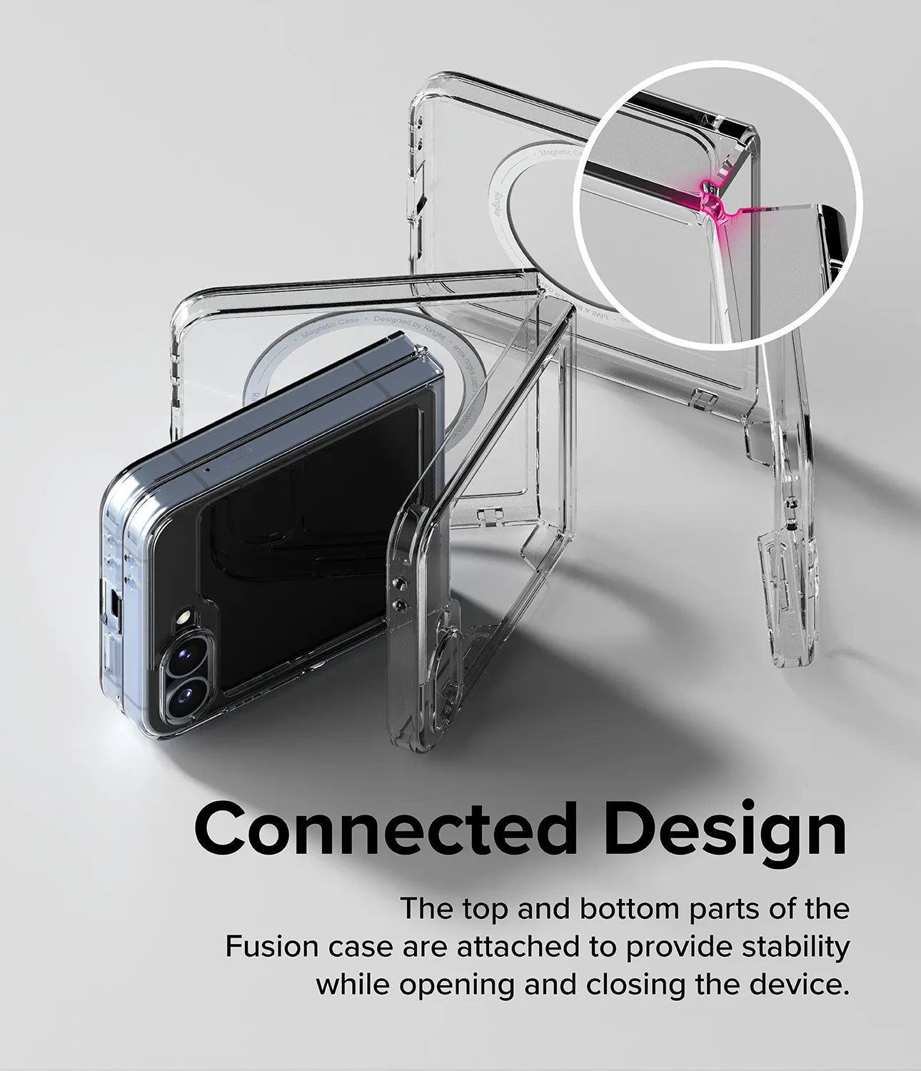 Galaxy Z Flip 6 Case | Fusion Magnetic - Clear