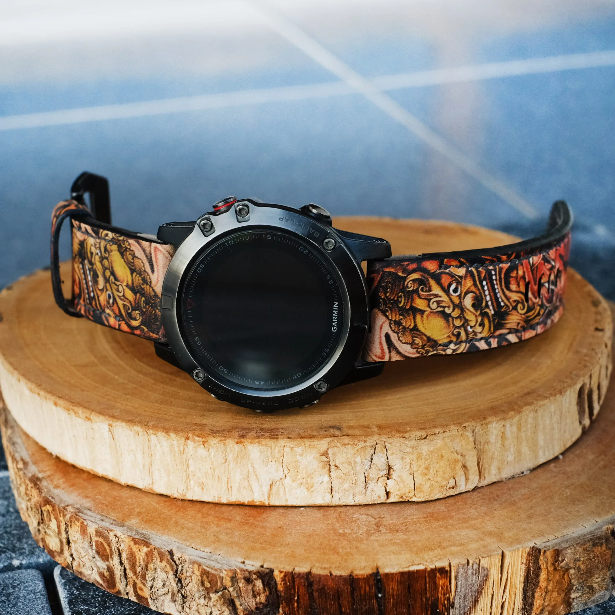 Garmin Custom Design Handmade Leather Strap