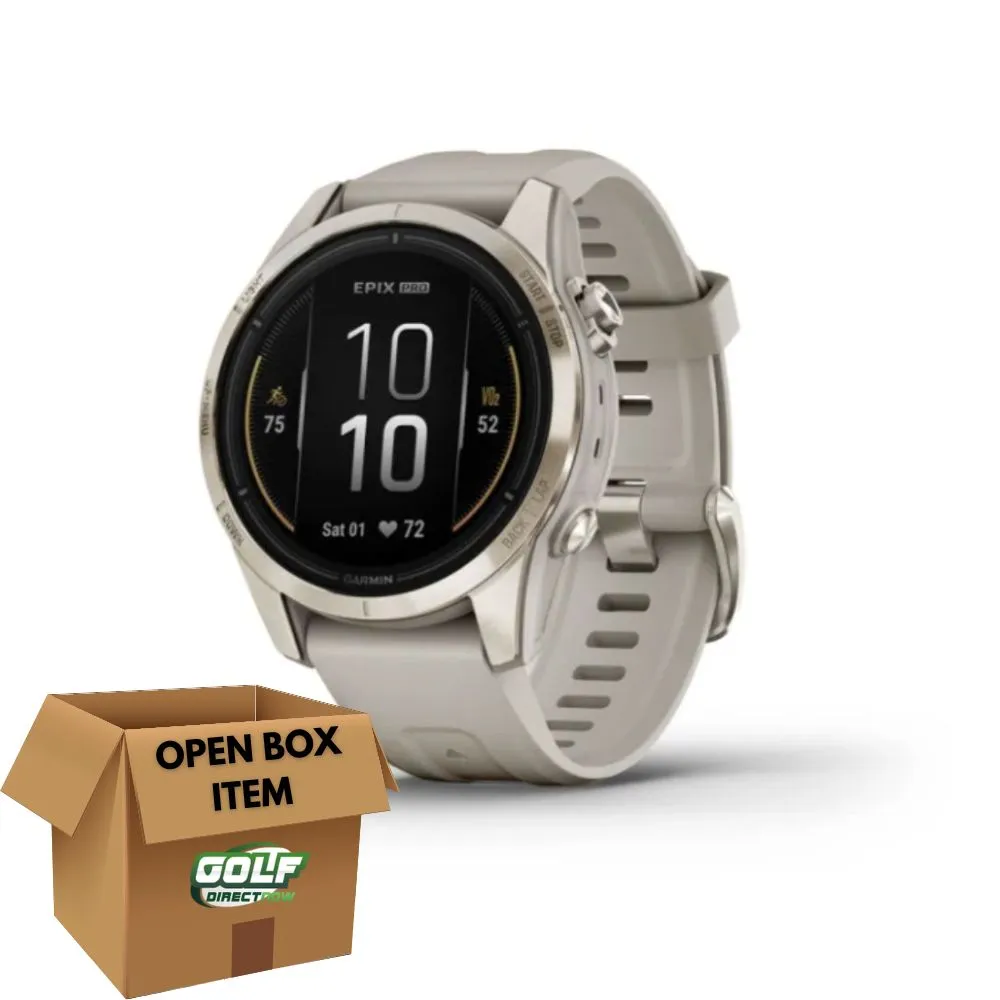 Garmin Epix Pro (Gen 2) Active Smartwatch Sapphire Edition 42 mm Soft Gold w/Light Sand Band (Open Box)