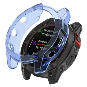 Garmin Fenix 7X / 7X Solar transparent cover - Transparent Blue