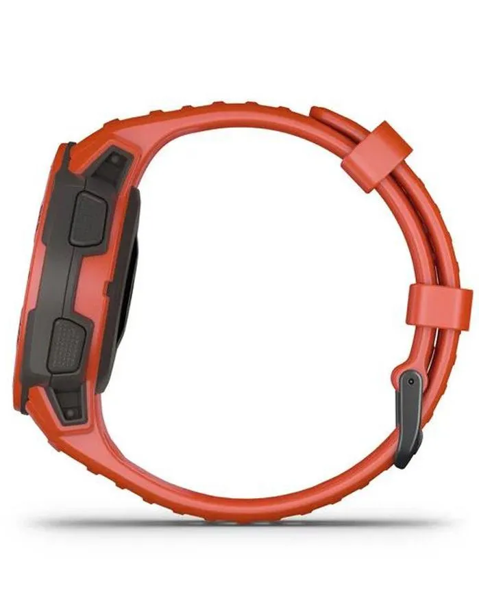 Garmin Instinct GPS Multipsort Watch - Flame Red -  Heart Rate Monitor - 100M