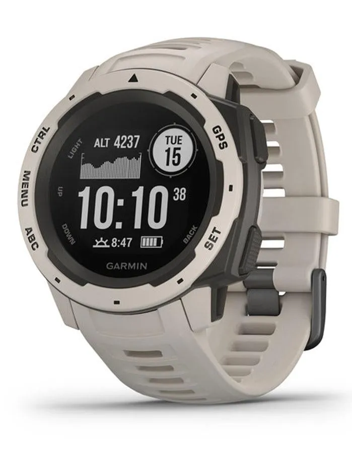 Garmin Instinct GPS Multipsort Watch - Tundra -  Heart Rate Monitor - 100M