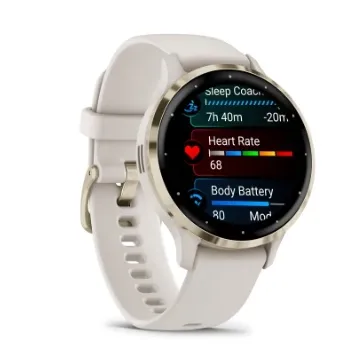 Garmin Venu 3S Ivory and Soft Gold Watch