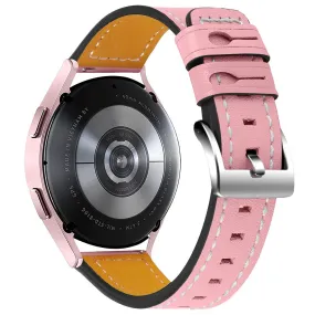 Garmin Vivomove Luxe cowhide leather watch strap - Pink