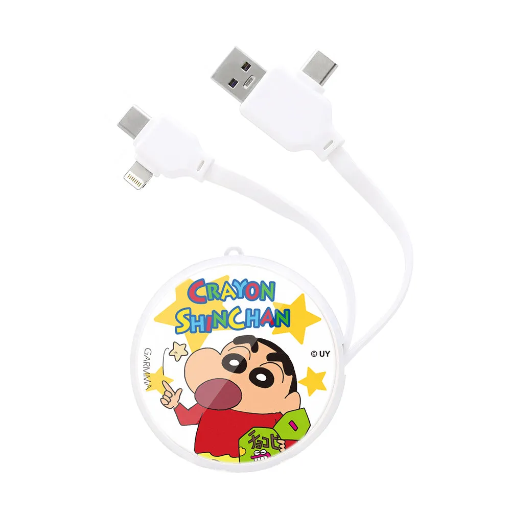 GARMMA Crayon Shin-chan PD Fast Charge Lightning Type-C Extracted Extension Cable