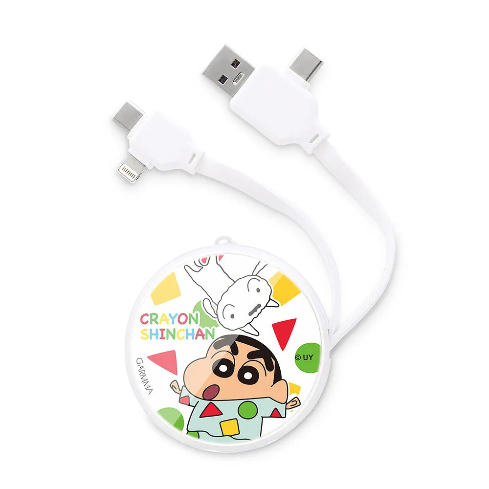 GARMMA Crayon Shin-chan PD Fast Charge Lightning Type-C Extracted Extension Cable