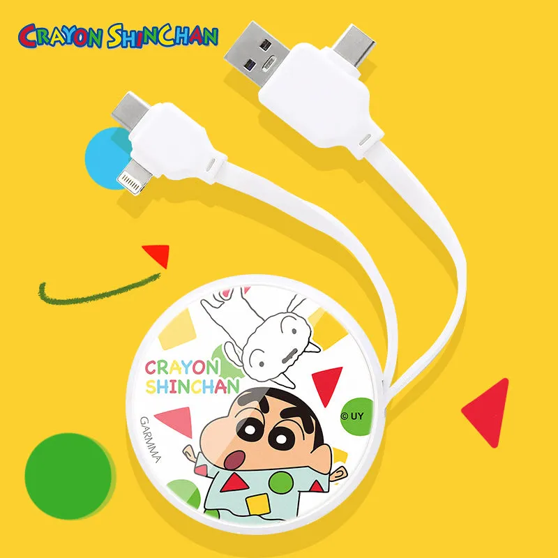 GARMMA Crayon Shin-chan PD Fast Charge Lightning Type-C Extracted Extension Cable