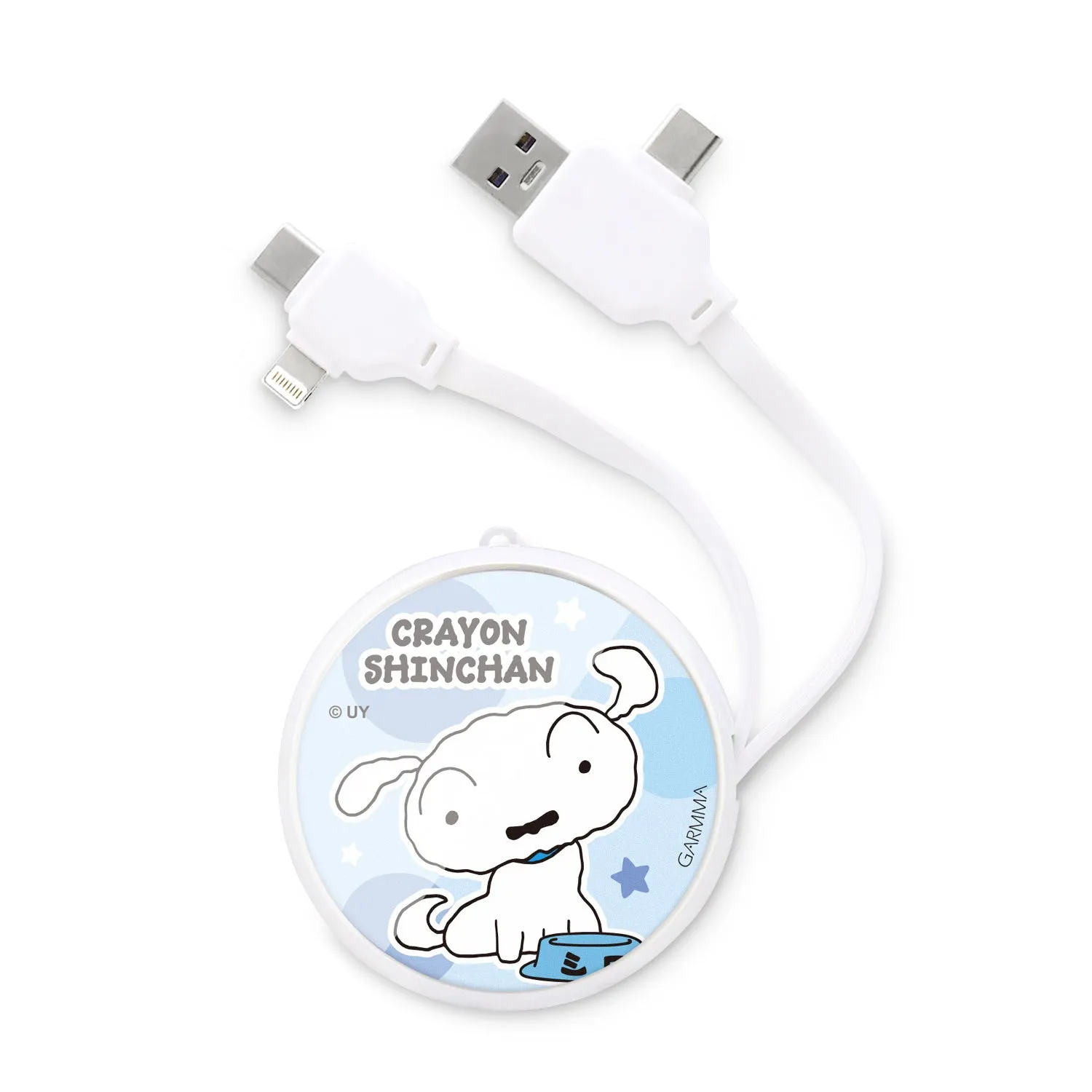 GARMMA Crayon Shin-chan PD Fast Charge Lightning Type-C Extracted Extension Cable