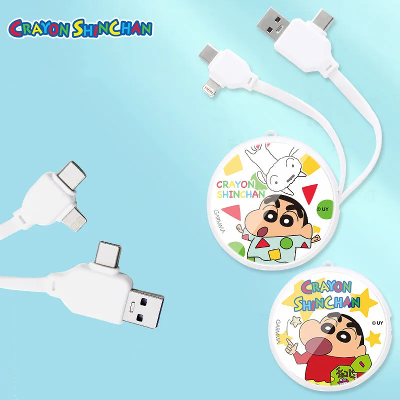 GARMMA Crayon Shin-chan PD Fast Charge Lightning Type-C Extracted Extension Cable