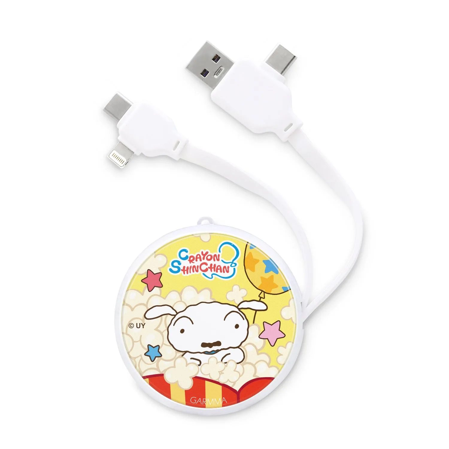 GARMMA Crayon Shin-chan PD Fast Charge Lightning Type-C Extracted Extension Cable