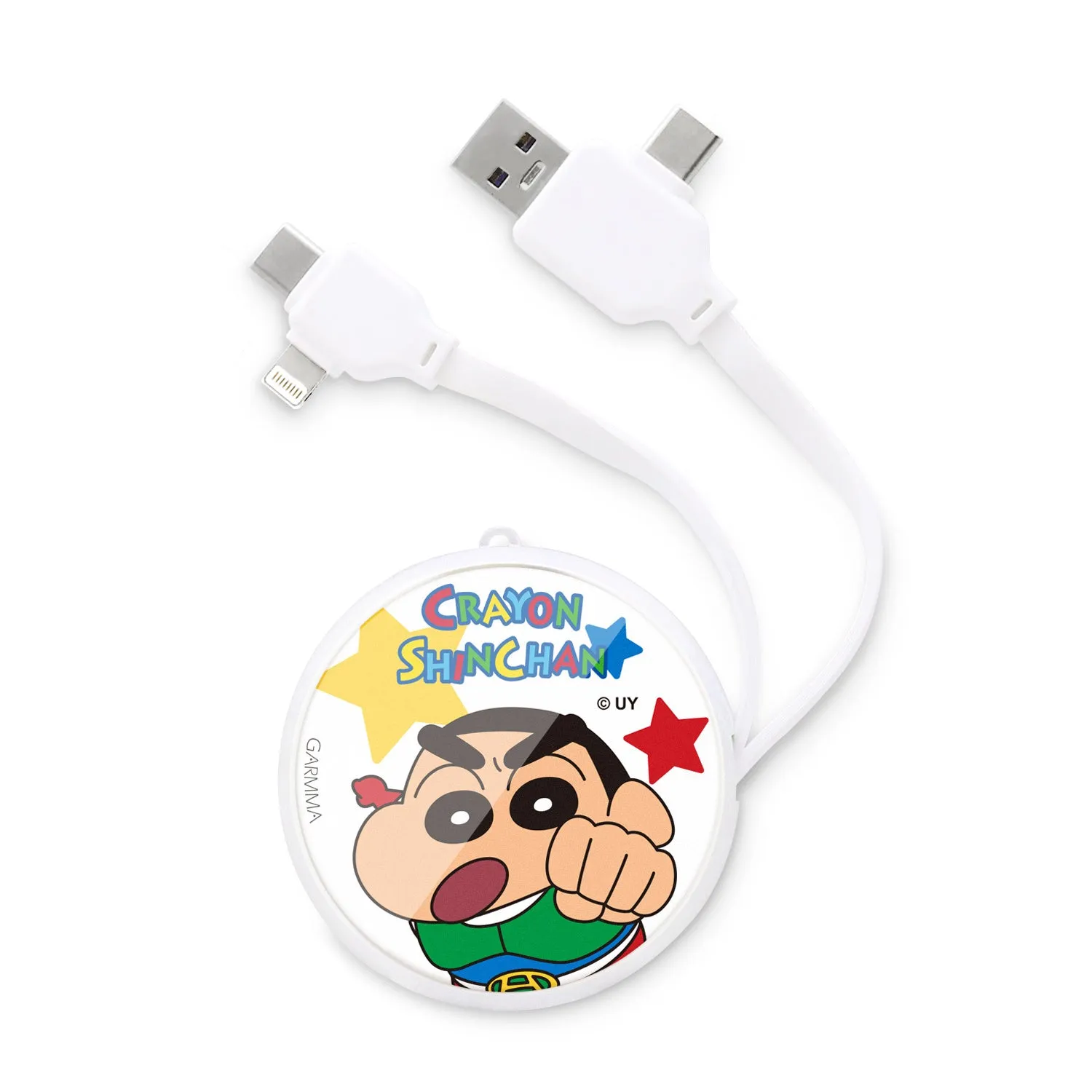 GARMMA Crayon Shin-chan PD Fast Charge Lightning Type-C Extracted Extension Cable