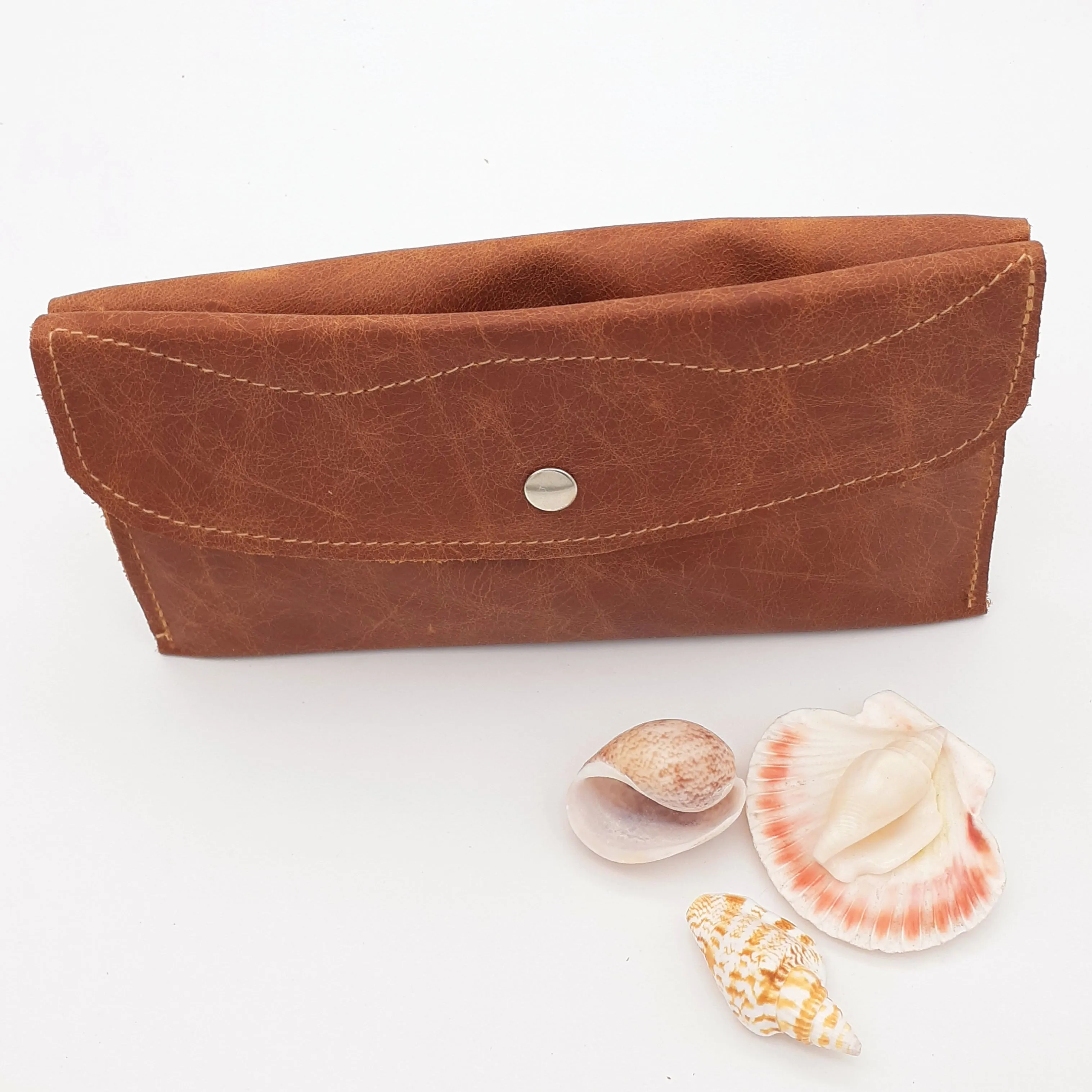 Gemstone Leather Purse