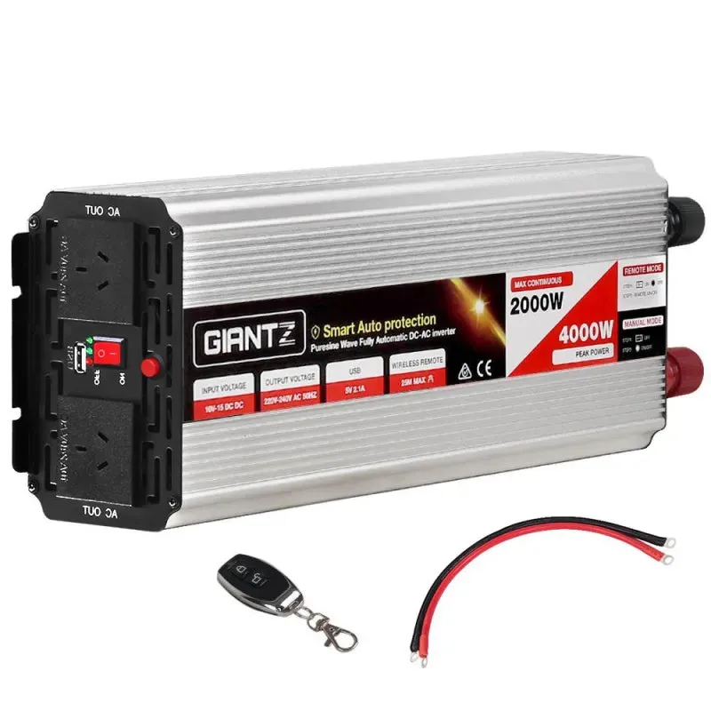 Giantz 2000W Puresine Wave DC-AC Power Inverter